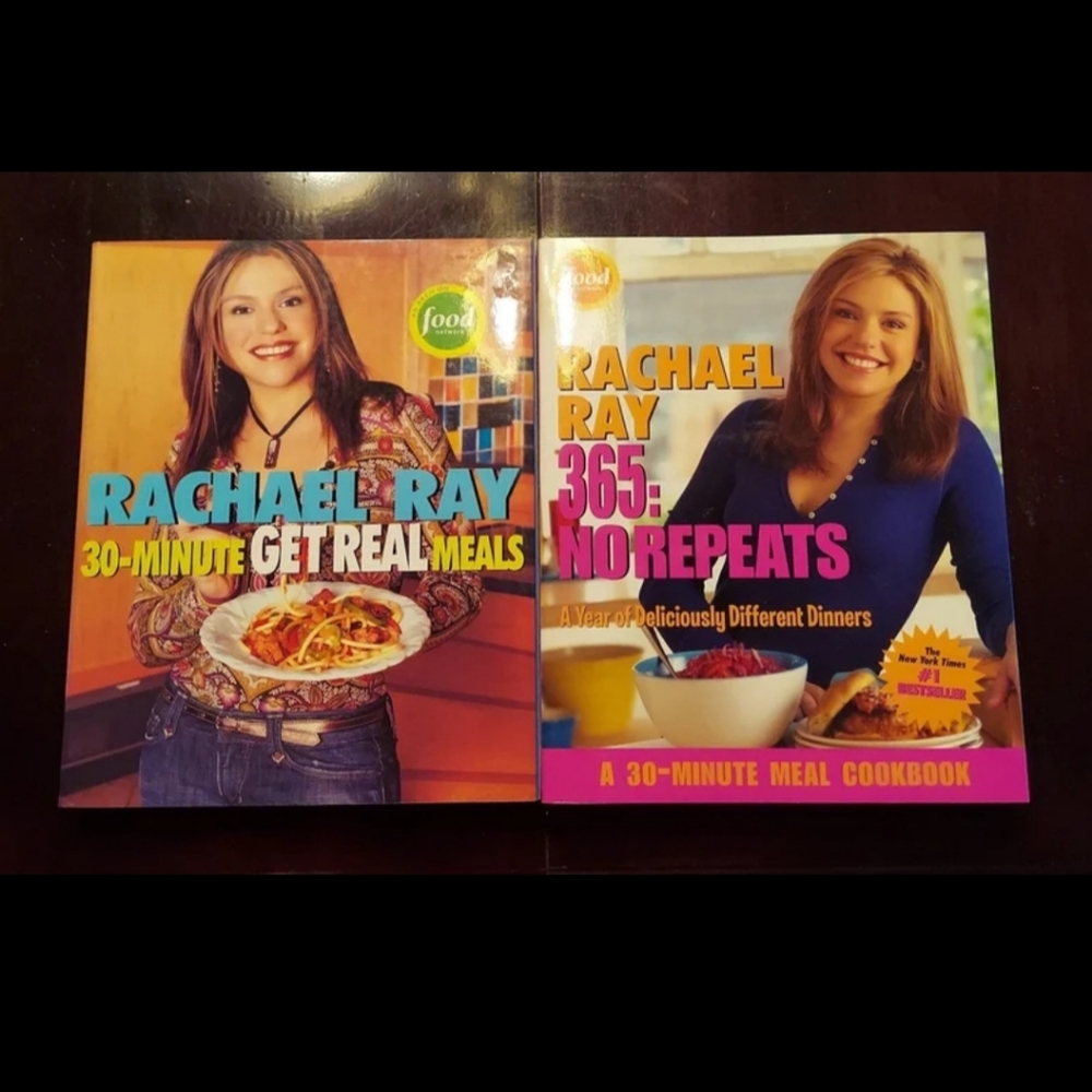 RACHEL RAY 365 COOKBOOK RECIPE SET OF 2 FIRST EDITIONS NEW!